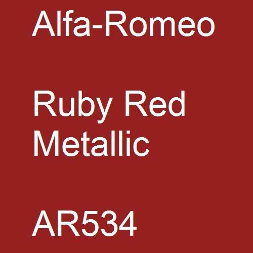 Alfa-Romeo, Ruby Red Metallic, AR534.